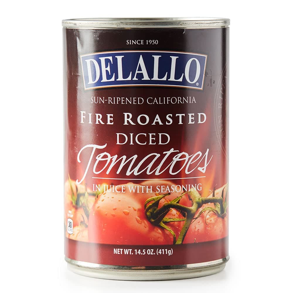 Fire-Roasted Diced Tomatoes, 14.5oz Cans, 12-Pack