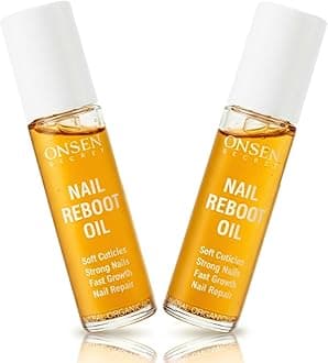 Nail & Cuticle Repair Oil (2x10ml) - Dry Oil Formula - Japanese Tsubaki, Tea Tree & Jojoba - Strengthens Nails, Repairs Cuticles, Hydrates Skin & Hair - Natural & Vegan