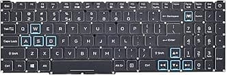 Replacement Keyboard for Acer Nitro 5 AN515-45 AN515-54 AN515-55 AN515-57 AN515-58 AN517-51, Predator Helios 300 PH315-52 PH315-53 PH317-53 Series Laptop Black with RGB Backlit US Layout