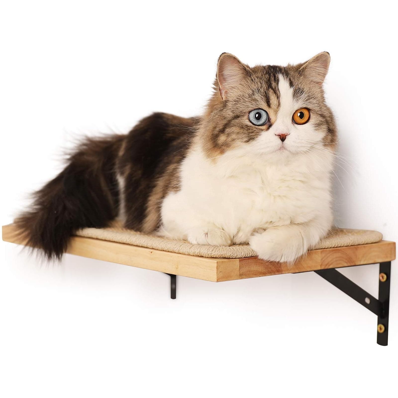 Floating Wall Shelf with Cat Scratching Mat