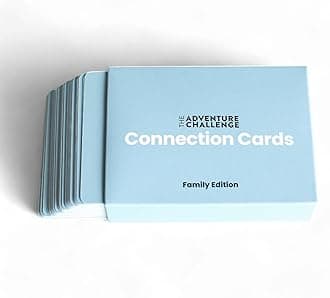 Family Connection Cards – 50 Conversation Starters for Kids and Adults – Interactive Family Bonding Game for Dinners, Road Trips, Vacations – Fun Icebreaker Questions for Meaningful Conversations