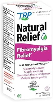 The Relief Products Natural Fibromyalgia Temporary Relief of Muscle Soreness Discomfot Tenderness Difficulty Moving & Joint Pain - 70ct