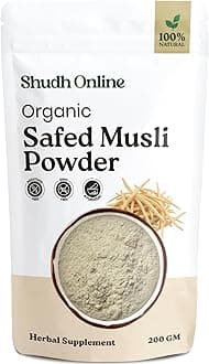 Shudh Online Safed Musli Powder Original (200 Gram), White Musli Churna, Swet Musli Pak, Safed Musali, Shwet Musali (Testosterone Booster)
