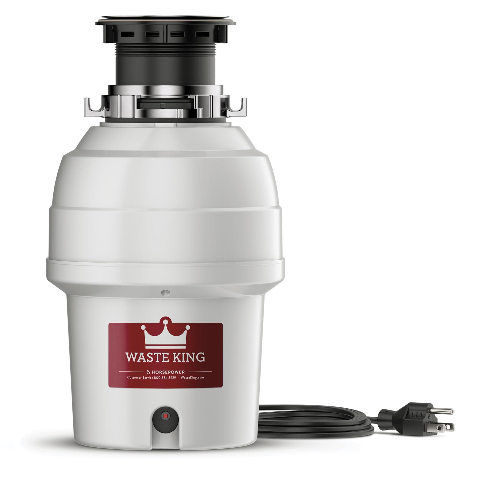 Waste King Legend Series 3/4 HP Continuous Feed Garbage Disposal with Power Cord - (L-3200)