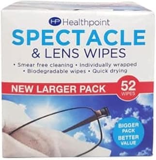 HEALTHPOINT SPECTACLE & LENS WIPES
