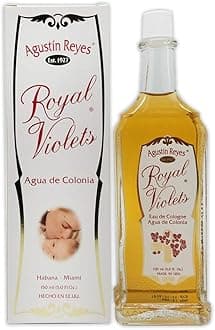 Royal Violets By Agustin Reyes 5 Oz Agua De Colonia Eau De Cologne Glass Bottle