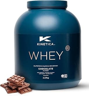 Sports Whey Protein Powder - Chocolate, 2.27 Kg, 76 Servings | 23gm Protein, 5.5gm BCAA Amino Acid & 4.32gm Glutamine | Recovery Shake for Optimum Nutrition | WADA & Informed Sport Approved