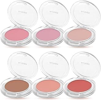 6 Colors Blush Stick,Solid Cream Blush,Multi-Use Blush Stick for Cheeks,Lips and Eye,High Pigmented Blush Makeup Stick Set D