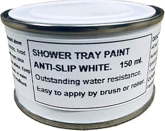 1 x 150ml White Anti Slip Shower Tray and Bath Paint