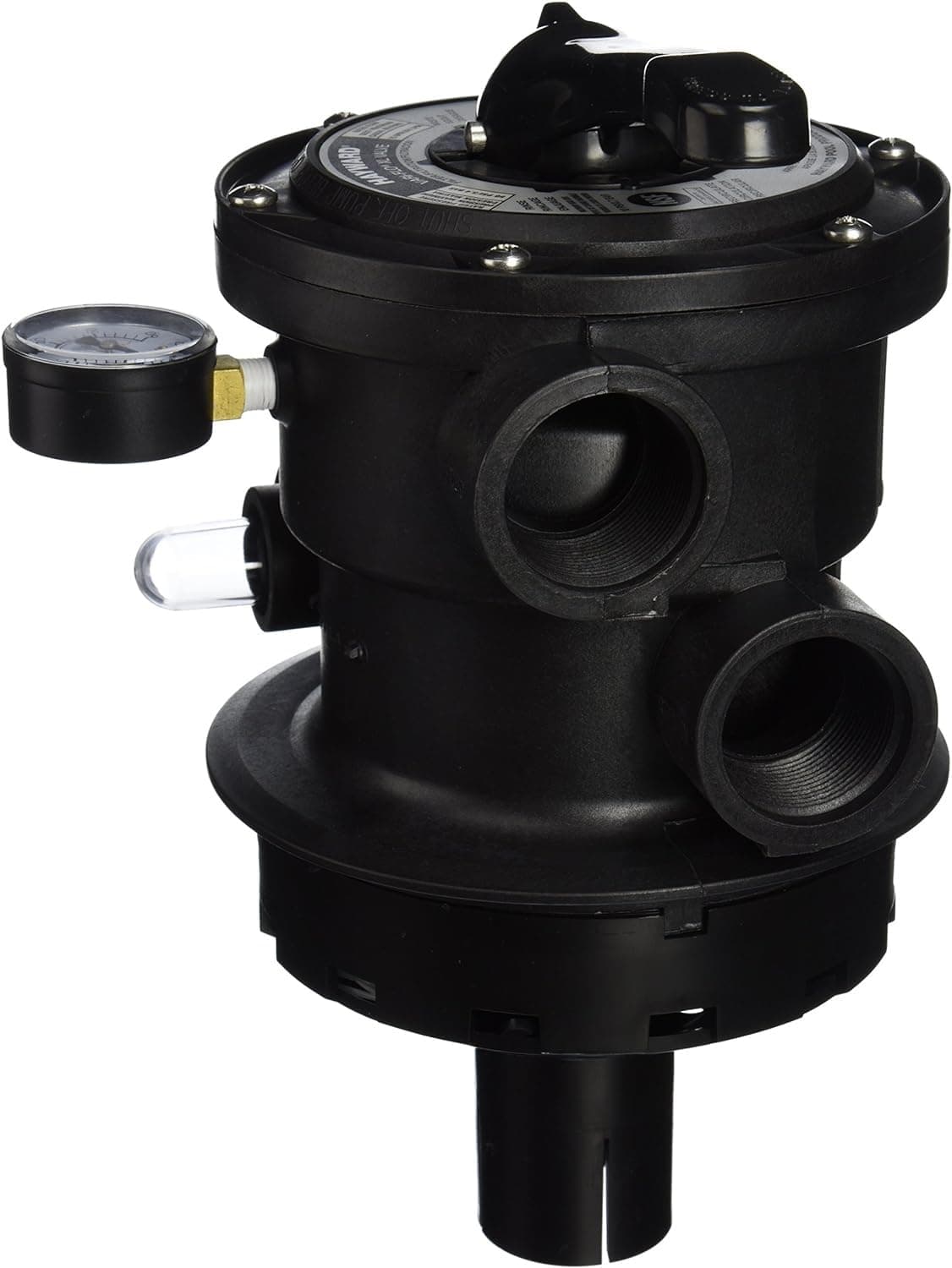 Hayward SP0714T VariFlo Top-Mount Multiport Valve, Black - Hayward Pool Filter Parts