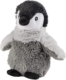 Warmies - Microwavable Plush, with Soothing Lavender Scent - Penguin, Grey (Grau Grau)