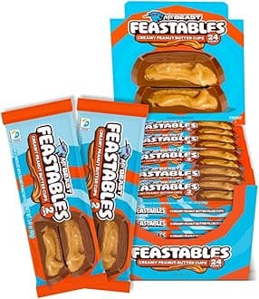 MrBeast Feastables Peanut Butter Cups, 24 Count, Milk Chocolate with Creamy Peanut Butter Filling, 2-Cup Packs, Fairtrade Cocoa