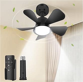 Black Ceiling Fan with Light, 3 Light Color Dimmable Ceiling Fans with Lights and Remote, E26/E27 Standard Light Base, Modern Flush Mount Low Profile Ceiling Fan for Bedroom