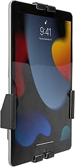 Mount-It! Anti-Theft Tablet Wall Mount | Lockable, Adjustable Clamps for Tablets 7.9–11 Inches, Full Motion Tilt, Swivel, Rotation, VESA 75x75, Perfect for Retail, Office, Hotels, Black