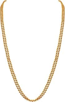 Jewellery for Less Traditional Ethnic One Gram Gold Plated Beaded Necklace Set with Earring for Women and Girls