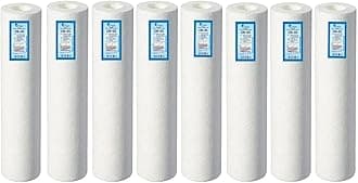 OCEAN STAR TECHNOLOGIES Filter Candle | Pp Spun Cartridge Pre Outer 5 Micron 10 For All Type Ro Water Purifier In 9 Ltr To 25 Pcs (10 Inch) Pack Of (8)