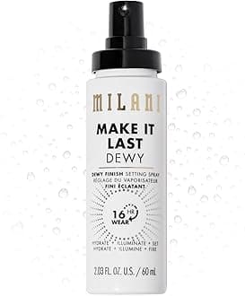 Setting Spray + Primer, Make It Last Dewy - Dewy Finish Moisturizing Formula for Glow on the Go, Setting Spray for Makeup and Face Primer, Prime + Set + Hydrate, 2.03 Fl. Oz