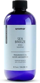 AROMAR Premium Fragrance Oil, Long-Lasting, Refreshing Uplifting Aroma for Aromatherapy, Relaxation & Household Uses. Sea Breeze 8oz