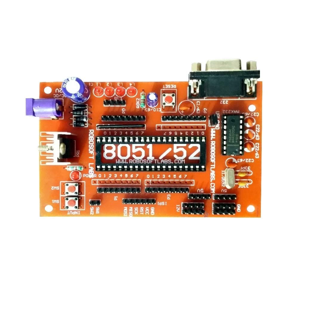 Robosoft Labs 8051/8052 (40 pin) Microcontroller Development Board With RS232