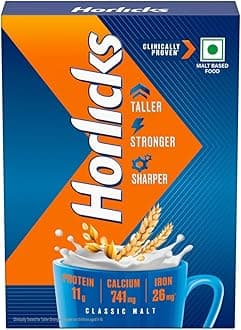 Horlicks Nutrition Drink Refill - 500 g - Classic Malt - Clinically Proven to make kids Taller, Stronger, Sharper