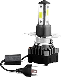 Super HS1 3-Pin LED Headlight Bulb for Bikes & Scooters, 3500 Lumens bright, 6000K Pure White LED headlamp bulb - Pack of 1 | Proudly Made in INDIA | 1 Year Replacement Guarantee