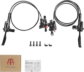 Zmgdrm Shiman0 MT200 MTB Hydraulic Disc Brakes Set Left Front 800mm Right Rea...