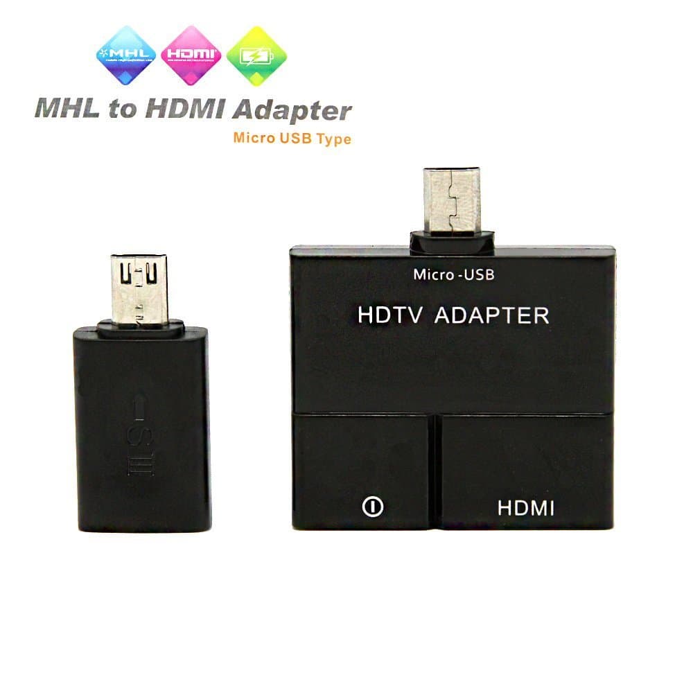 FINCO(TM) MHL to Hdmi Adapter Micro USB Type Micro 5pin Hdtv Adapter/5pin to 11pin Adapter for Smartphone