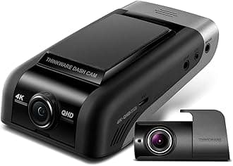 THINKWARE U1000 Dual Dash Cam 4K UHD 3840X2160 Front Cam, 2K 2560X1440 Rear Cam, 150° Wide Angle Dashboard Camera Recorder with G-Sensor, w/Sony Sensor, Parking Mode, WiFi, GPS, Cloud Enabled