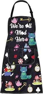 alice apron Alice Movie Fans Gifts Alice Fairy Tale Gifts Alice Cooking Kitchen Apron with Pockets (Alice Gifts Apron)