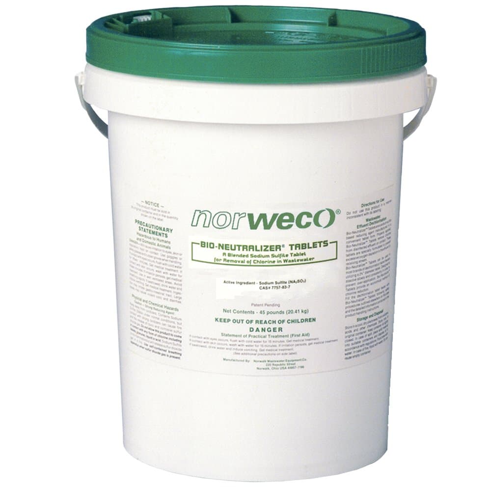 Bio-Neutralizer Tablets - 45lb - Dechlorination Tablets - 35% Sodium Sulfite