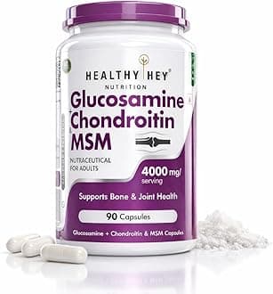 - Glucosamine Chondroitin and MSM for Cartilage; Joint and Bone, 90 Capsules