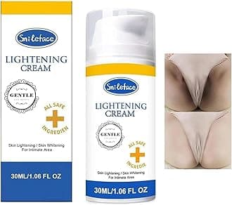 Intimate Areas Skin Lightening Cream for Private Parts, Underarm, Intimate Area, Bikini Area, Inner Thighs, Knees, Elbows, Bleach Skin Bleaching Whitening Cream For Body (1.06 FL OZ)