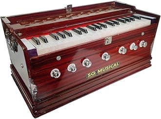 SG Musical Harmonium - 7 Stopper, 39 Keys Affordable Octave Range | Ideal Harmonium Musical Instrument