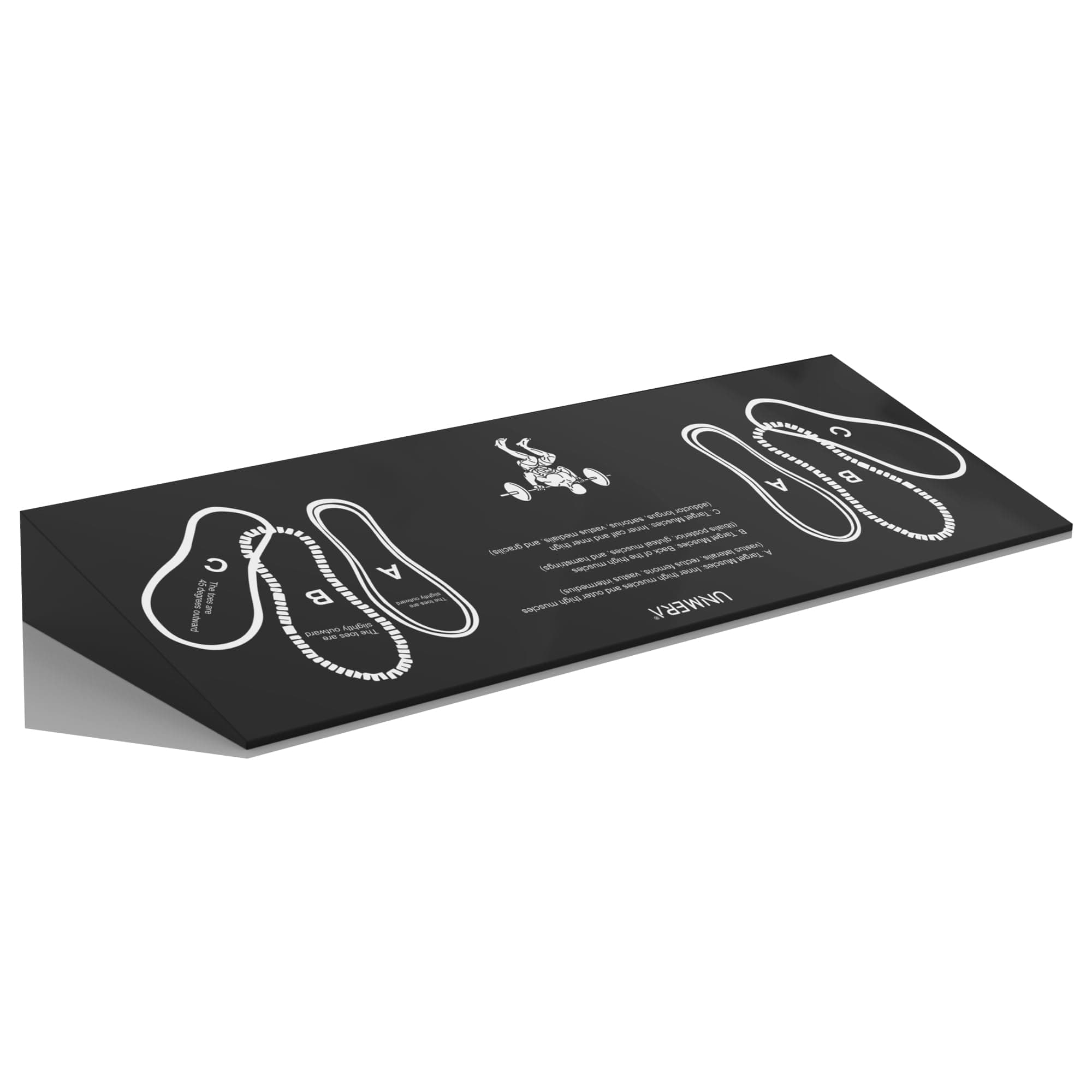 UNMERA Squat Wedge Block - Non-Slip Heel Elevator | Improves Squat Form, Mobility & Strength for Weightlifting, Deadlifts