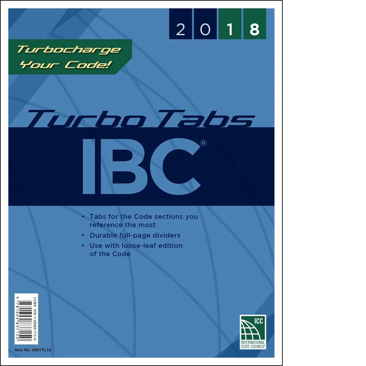 2018 International Building Code Turbo Tabs, Soft Cover Version 1st Edition