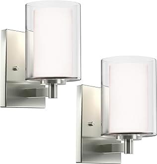 Double Glass Wall Sconces