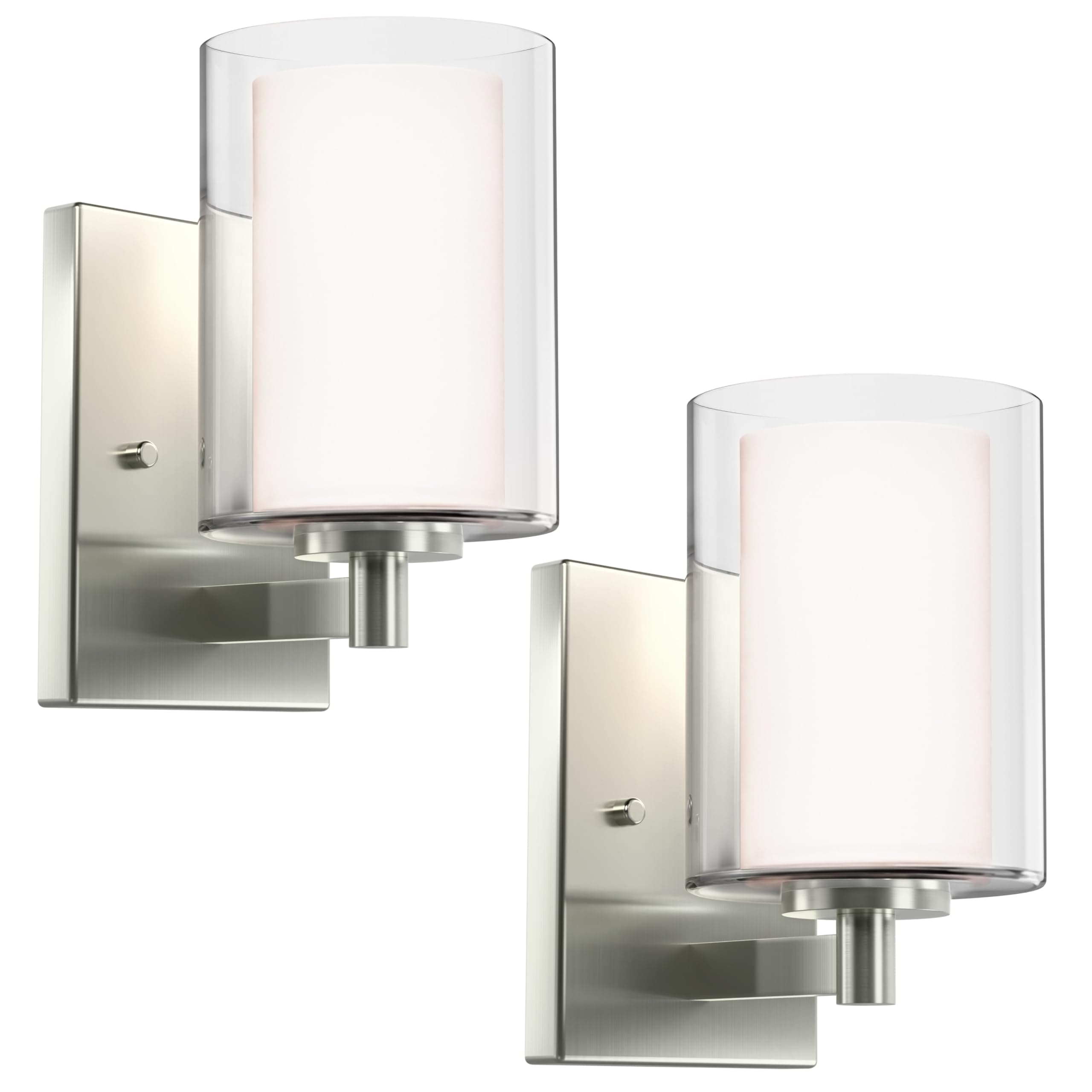 Double Glass Wall Sconces