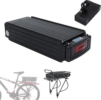 48V 20Ah 25Ah 30Ah Rear Rack Ebike Battery 48V,Anderson Plug,Lithium Ion Battery Portable Rear Carrier Battery for 0-1500W Electric Bicycle Motor Conversion Kit(48v30ah)