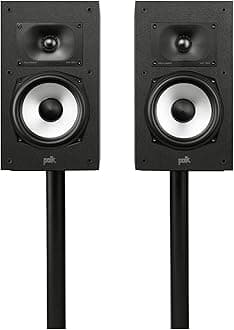 Monitor XT20 High-Resolution Bookshelf Loudspeakers, Hi-Res Certified Performance, Dolby Atmos Certified & DTS:X Compatible, Black