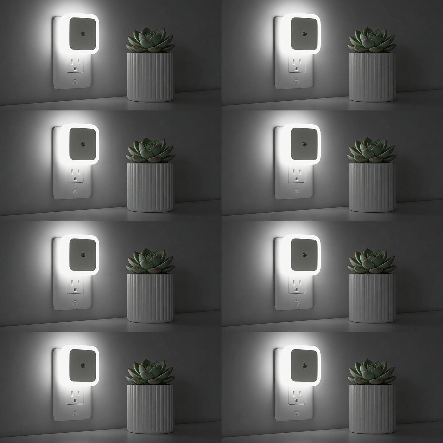 Sujeet Night Light, Night Lights Plug into Wall 8-Pack, Nightlight Plug in Night Light, Dusk to Dawn Night Lamp Led (Soft White)