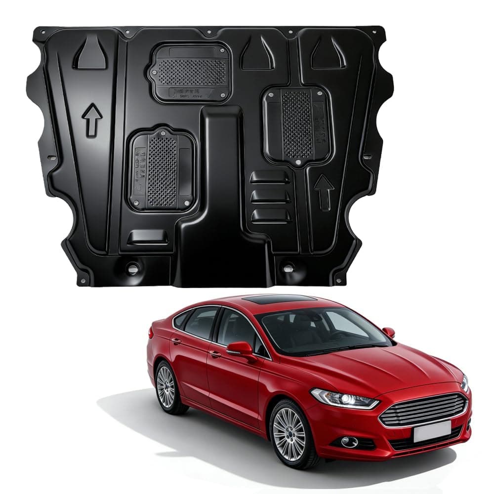 Engine Guards Mud Flaps for Ford Fusion 2013 2014 2015 2016 2017 2018 2019 2020 Front Engine Splash Shield Guards Suitable for Fusion Under Engine Cover Directly Replace Original One Black