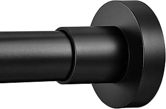 Shower Curtain Rod 43-73'', Black, SUS 304