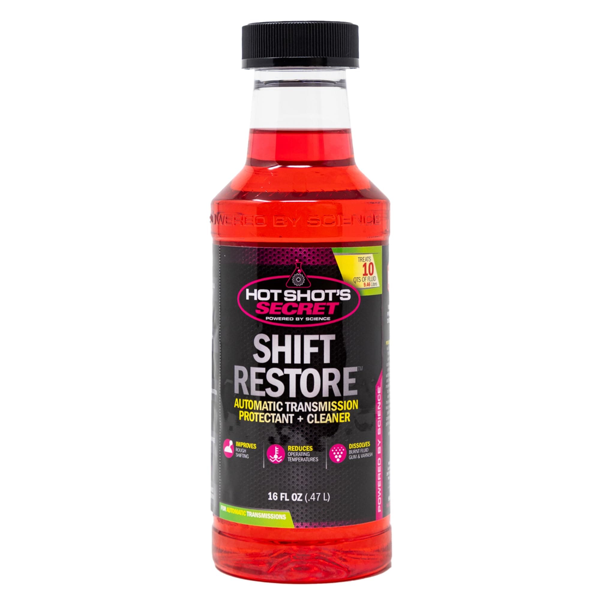 Hot Shot's Secret Shift Restore Automatic Transmission Additive 16 Fluid Ounce Bottle