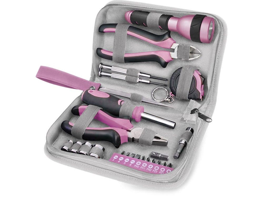 EXTOL CRAFT 6595 Tool Set 23 Piece, Pink