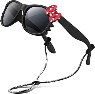 Kids Sunglasses for Girls Boys with Strap Polarized UV Protection Flexible Rubber Shades RBK002