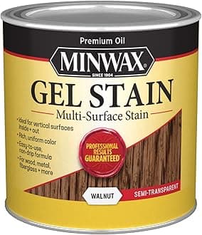 1/2 pt Minwax 26060 Walnut Gel Stain Interior/Exterior Gel Stain
