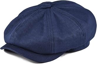 BOTVELAMen's Newsboy Flat Cap 100% Cotton Gatsby Ivy Golf Cabbie Hat