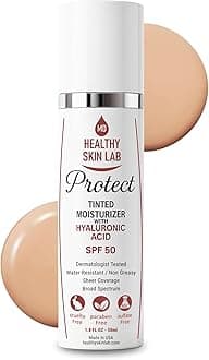 Protect Tinted Moisturizer & Mineral Sunscreen SPF 50, Sheer Universal Tint, Lightweight Coverage, Broad Spectrum UV Protection + Hyaluronic Acid, Dermatologist Tested, 1.8 oz