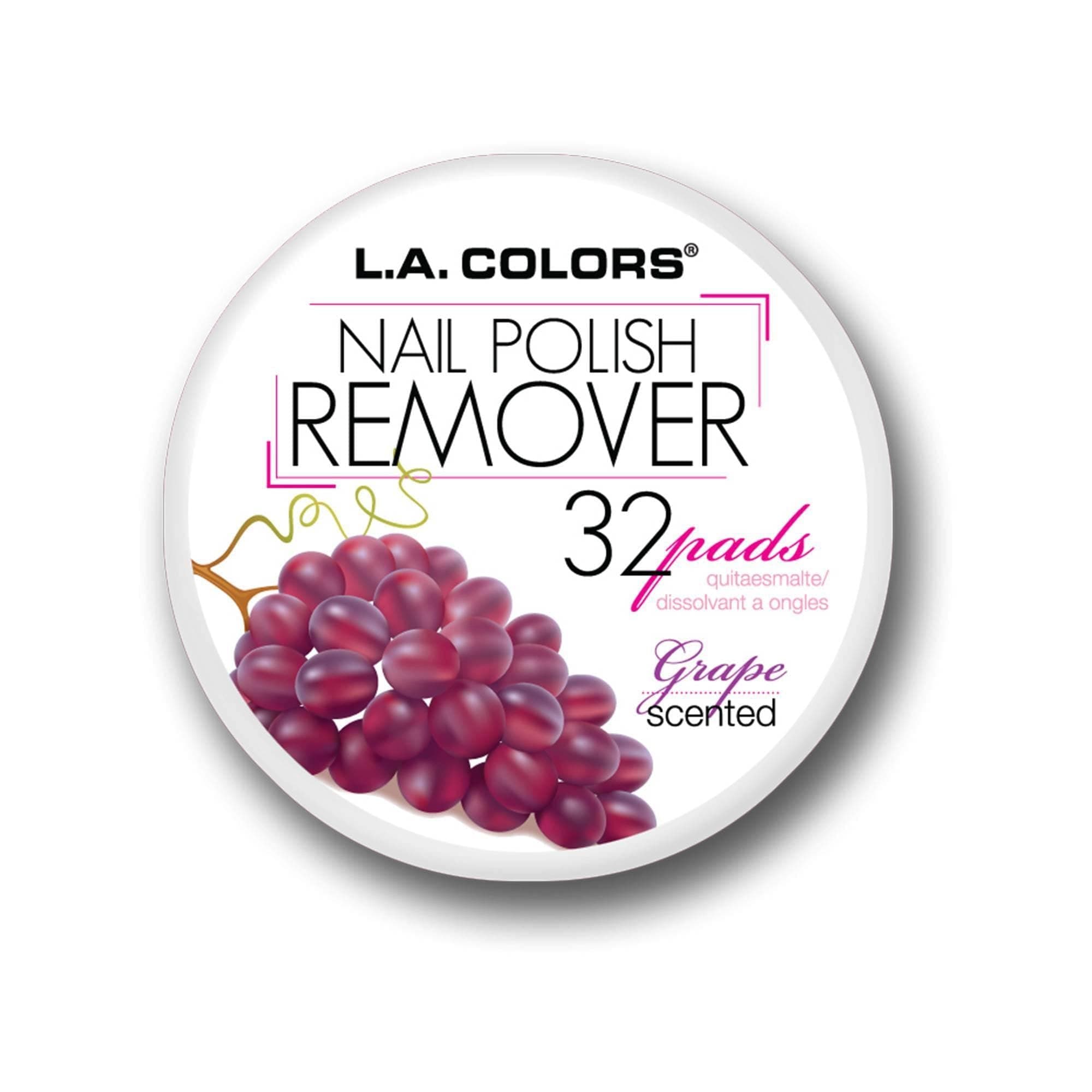 L.A. COLORS Nail Polish Remover, Grape Scent CNR963
