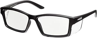 voltX 'VISION' Safety Readers, Full Lens Magnified Reading Safety Glasses CE EN166ft certified (+2.5 Dioptre, Clear lens) - Anti fog coated UV400 lens